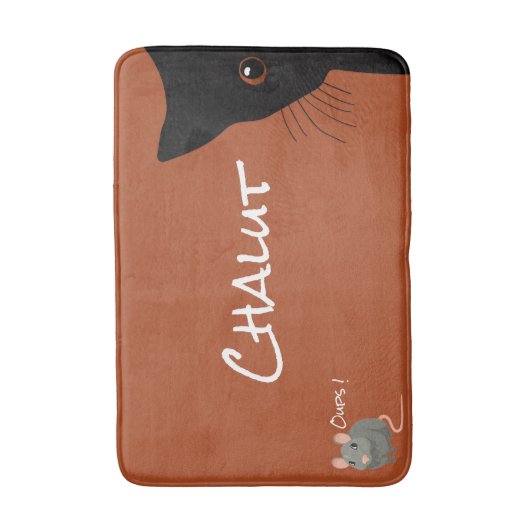 Schwarzkatze Badematte (Vorderseite Vertikal)