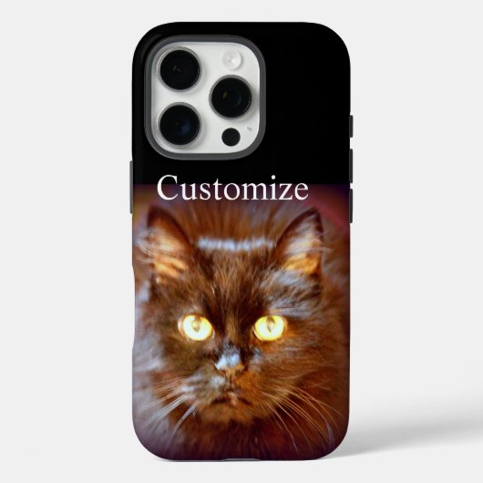 Schwarzkatze Case-Mate iPhone Hülle (Rückseite)