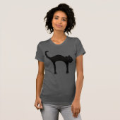 Schwarzkatze ~ Chat noir T-Shirt (Vorne ganz)
