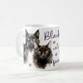 Schwarzkatze für immer kaffeetasse (Vorderseite Links)