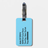 Schwarzkatze Gepäckanhänger (Rückseite vertikal)