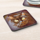 Schwarzkatze Getränkeuntersetzer (Linke Seite)