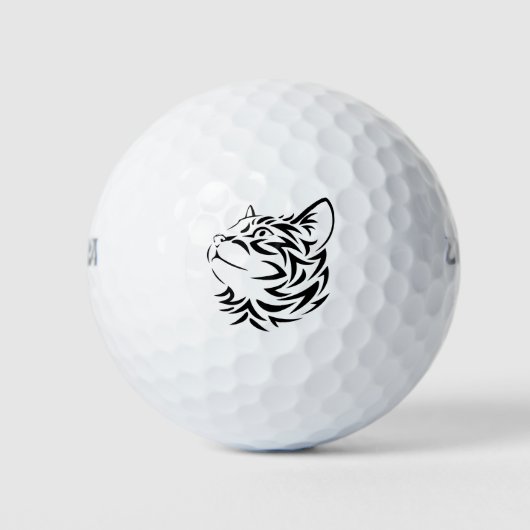 Schwarzkatze Golfball (Vorderseite)