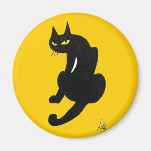 SCHWARZKATZE-HALLOWEEN-PARTY MAGNET