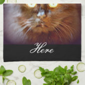 Schwarzkatze Küchentuch (Gefaltet)