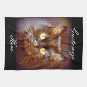 Schwarzkatze Küchentuch (Horizontal)
