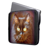 Schwarzkatze Laptopschutzhülle (Vorderseite Links)