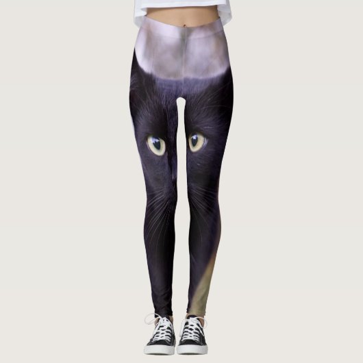 Schwarzkatze Leggings (Vorderseite)