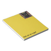 Schwarzkatze Notizblock (angewinkelt)