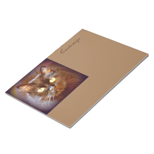 Schwarzkatze Notizblock (angewinkelt)