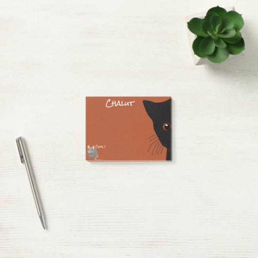 Schwarzkatze Post-it Klebezettel (Büro)