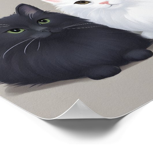 Schwarzkatze Poster (Ecke)