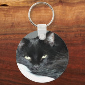 Schwarzkatze Schlüsselanhänger (Vorderseite)