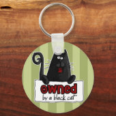 Schwarzkatze Schlüsselanhänger (Vorderseite)