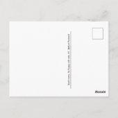 Schwarzkatze-Streukatze Postkarte (Rückseite)