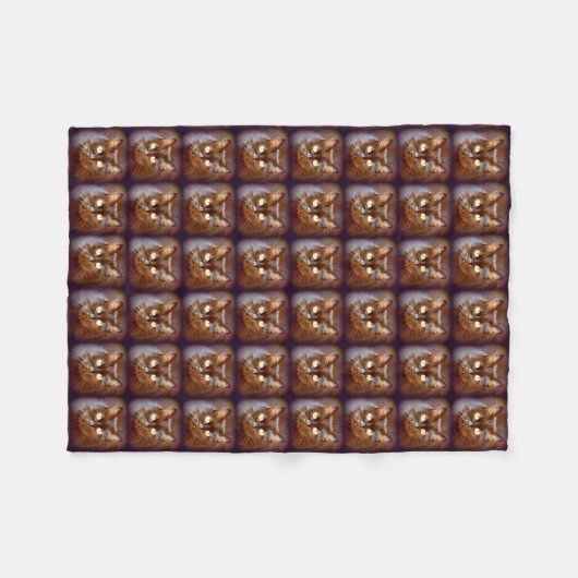 Schwarzkatzen Fleecedecke (Vorderseite (Horizontal))