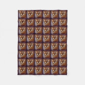 Schwarzkatzen Fleecedecke (Vorderseite)