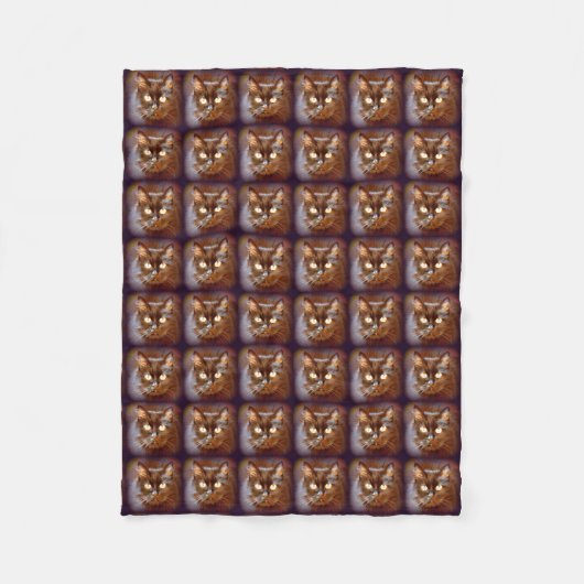 Schwarzkatzen Fleecedecke (Vorderseite)