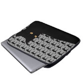 Schwarzkatzen Laptopschutzhülle (Vorne Knopf)