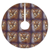 Schwarzkatzen Polyester Weihnachtsbaumdecke (Vorderseite)