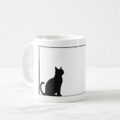 Schwarzkatzen-Tassen Kaffeetasse (Vorderseite Links)