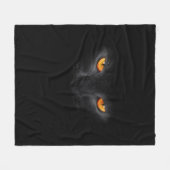 Schwarzkatzenaugendecke Fleecedecke (Vorderseite (Horizontal))