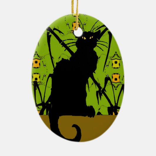 Schwarzkatzenbambus Keramik Ornament (Hinten)