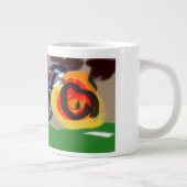 Schwarzkatzenbraun Jumbo-Tasse (Rechts)