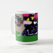 Schwarzkatzenbraun Kaffeetasse (Vorderseite Links)