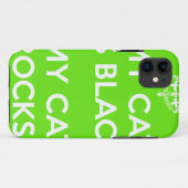 Schwarzkatzengestein Case-Mate iPhone Hülle (Rückseite (Horizontal))