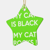 Schwarzkatzengestein Keramik Ornament (Links)