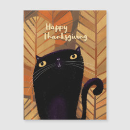 Schwarzkatzenherbst Magnetkarte