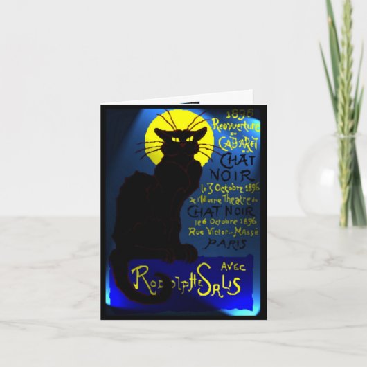 Schwarzkatzenkabarett Karte (Vorderseite)