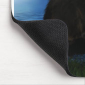 Schwarzkatzenkatze Mousepad (Ecke)