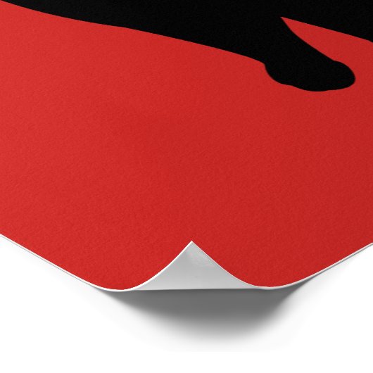 Schwarzkatzenkatzer Poster (Ecke)