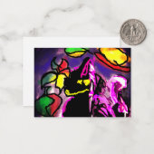 Schwarzkatzenmisty Mitteilungskarte (Vorderseite/Rückseite Beispiel)