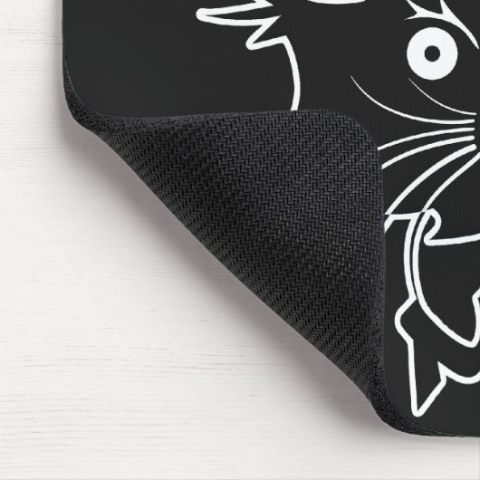 Schwarzkatzenmousepad Mousepad (Ecke)