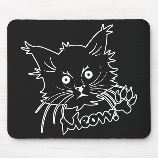 Schwarzkatzenmousepad Mousepad (Vorne)