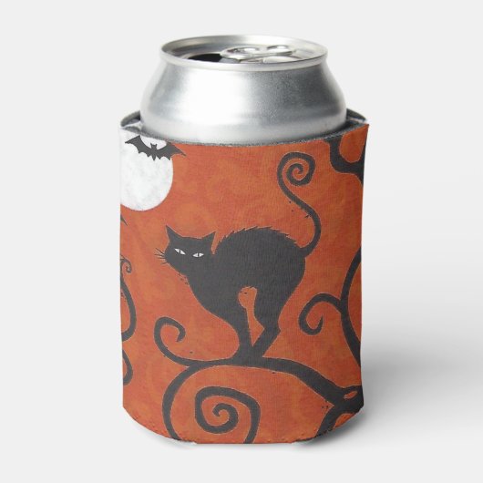 Schwarzkatzenorange Dosenkühler (Kanne Vorderseite)
