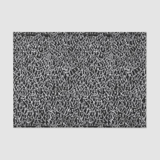 Schwarzkatzenpapier Seidenpapier (Vorderseite)
