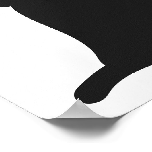 Schwarzkatzenposter Poster (Ecke)