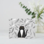 Schwarzkatzenpostkarte Postkarte (Stehend Vorderseite)