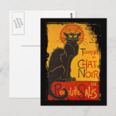 Schwarzkatzenturnee Postkarte (Vorne/Hinten)