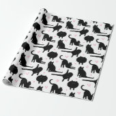 Schwarzkatzenverpackungspapier Geschenkpapier (Ungerollt)
