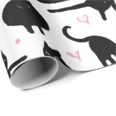 Schwarzkatzenverpackungspapier Geschenkpapier (Rolleneckpunkt)