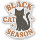 Schwarzkatzenzeit Aufkleber (Vorderseite)