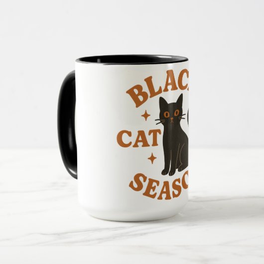Schwarzkatzenzeit Tasse (Vorderseite Links)