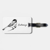 Schwarzkichererbse Gepäckanhänger (Rückseite horizontal)