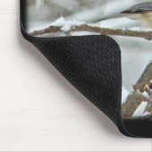 Schwarzkichererbse im Schneesturm Mousepad (Ecke)