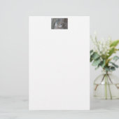 Schwarzkichererbse - Songbird Briefpapier (Stehend Vorderseite)